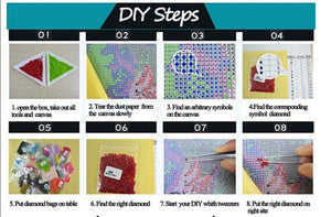 5d Diy Diamond Painting Crystal Cross Stitch Full Needlework Home Decorative 3d - coolelectronicstore.com