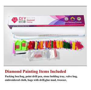 The New 5d Diamond Embroidery Diamond Mosaic Special Shaped Living Room Bedroom - coolelectronicstore.com