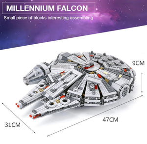Hot Lepin 05007 Star Series Force Awakens Millennium Building Falcon Blocks - coolelectronicstore.com