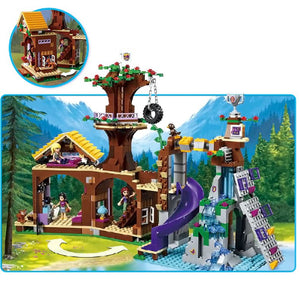 875pcs Friends Adventure Camp Tree House Building Blocks Compatible city girl - coolelectronicstore.com
