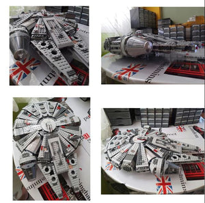 2019 Star Series Wars Millennium Falcon Outer Space Ship Building Block Model - coolelectronicstore.com