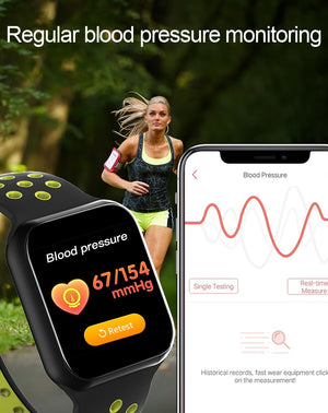 Vwar AW5 Heart Rate Monitor Blood Pressure Smart Watch Waterproof Men Sport Bluetooth Smartwatch Series 4 for Apple iPhone IOS - coolelectronicstore.com