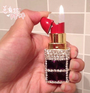 Novelty lipstick gas cigarette lighter,women's sexy lighter,Funny creative rotation ignition - coolelectronicstore.com