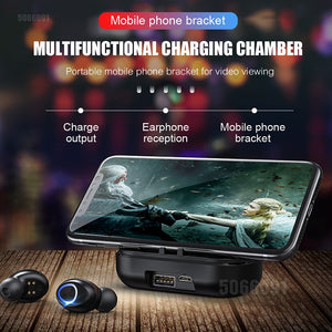 TWS Bluetooth Earphone With Microphone LED Display Wireless Bluetooth Headphones Earphones Waterproof Noise Cancelling Headsets - coolelectronicstore.com