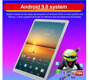 Tablet 10.1 Inch with 6GB + 128GB 1920 * 1200 IPS Screen Android Tablet ARM + DSP Dual-core Wifi Android Tablet HD Screen 3g Blu - coolelectronicstore.com