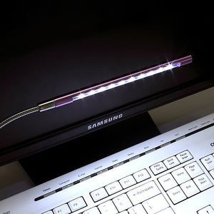 USB LED Light Lamp Flexible Book Reading Lights for Notebook Laptop PC Computer 6 Colors - coolelectronicstore.com