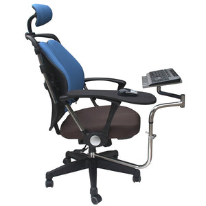 Multifunctoinal Full Motion Chair Clamping Keyboard Support Laptop Holder Mouse Pad for Compfortable Office and Game - coolelectronicstore.com