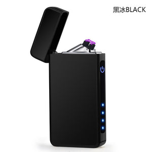 New Double Plasma Arc Lighter Windproof Electronic USB Recharge  Cigarette Smoking Electric Lighter - coolelectronicstore.com