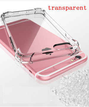 Super Shockproof Clear Soft Case for iPhone 5 5S SE 6 7 8 Plus 6SPlus 7Plus 8Plus X S R MAX Silicon Luxury Cell Phone Back Cover - coolelectronicstore.com