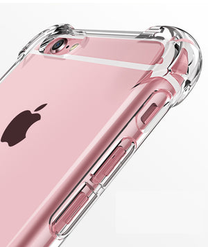 Super Shockproof Clear Soft Case for iPhone 5 5S SE 6 7 8 Plus 6SPlus 7Plus 8Plus X S R MAX Silicon Luxury Cell Phone Back Cover - coolelectronicstore.com