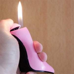 Creative Fashion Novelty High Heels Shape Lighters Refillable Butane Gas Cigarette Lighter Best Gift For Smokers NO GAS - coolelectronicstore.com