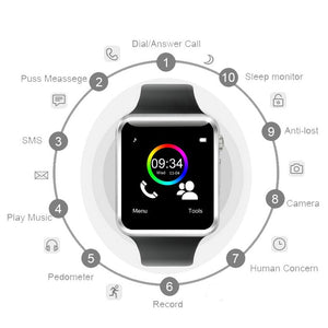 Smart Watch A1 Smartwatch For Apple iPhone Android Samsung Bluetooth Digital Wrist Sport Watch SIM Card Phone With Camera - coolelectronicstore.com