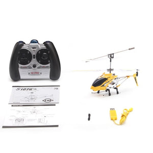 Original Syma S107G Mini Gyro Metal Infrared Radio 3CH Helicopter RC Remote Control Flying Drone - coolelectronicstore.com