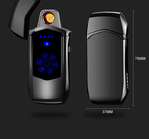 2019 Fingerprint  USB Recharge  Smoking Electric gift metal Lighter for boyfriend father girlfriend - coolelectronicstore.com