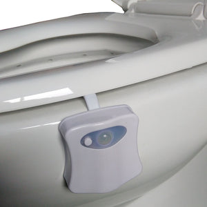 Smart PIR Motion Sensor Toilet Seat Night Light 8 Colors Waterproof Backlight For Toilet Bowl LED Luminaria Lamp WC Toilet Light - coolelectronicstore.com