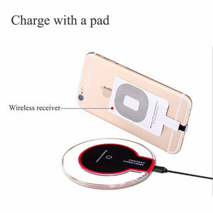 Ultra Thin Led  Wireless Charging Pad For iphone XS X 8 Plus Samsung Huawei Mate 20 Pro Charger - coolelectronicstore.com
