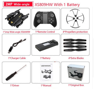 Visuo XS809W XS809HW Quadcopter Mini Foldable - coolelectronicstore.com