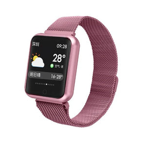 fitness bracelet watch P68 ip68 waterproof  for apple watch xiaomi  ios  Android with heart rate monitor smart band +earphone - coolelectronicstore.com