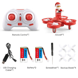In Stock Eachine E011C Flying Santa Claus With Christmas songs Music Toy Brick RC Quadcopter RTF for Kids Gift VS E011 JJRC H67 - coolelectronicstore.com