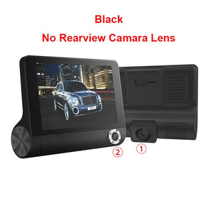 E-ACE Car DVR 3 Cameras Lens 4.0 Inch Dash Camera Dual Lens With Rearview Camera Video Recorder Auto Registrator Dvrs Dash Cam - coolelectronicstore.com