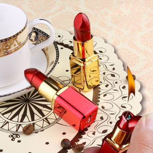 Mini Creative Butane Lighter Cute Lipstick Model Fire Starter Keychain Ring Collection Valentine New Year Gift Bar Club Decor - coolelectronicstore.com