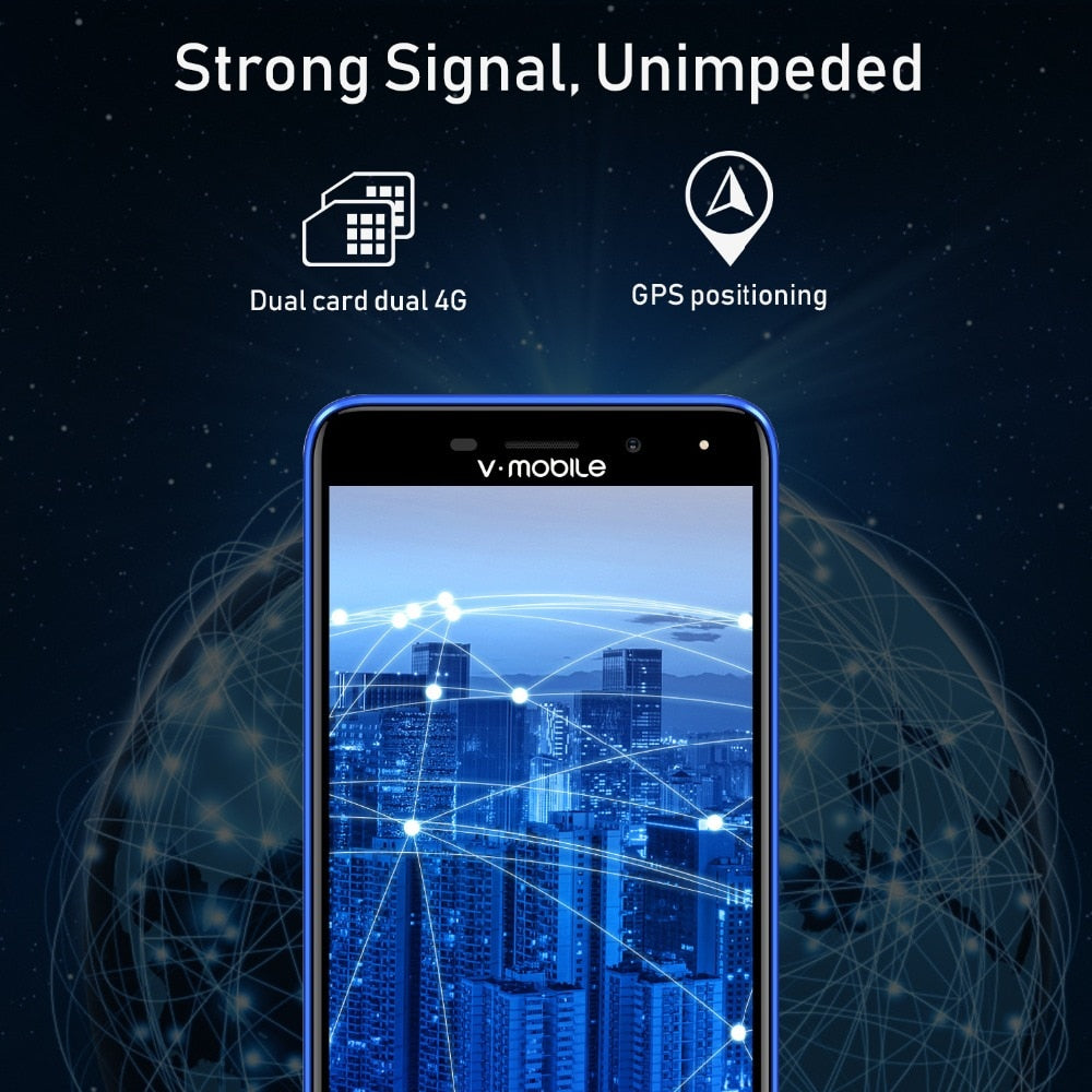 TEENO Vmobile J7 Mobile Phone Android 7.0 5.5 HD Screen 3GB+32GB