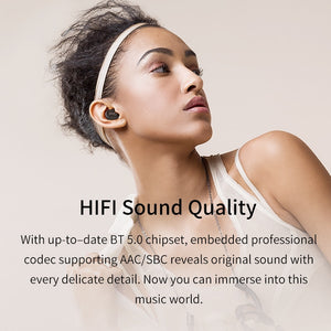 QCY QS1 T1C Mini Dual V5.0 Wireless Earphones Bluetooth Earphones 3D Stereo Sound Earbuds with Dual Microphone and Charging box - coolelectronicstore.com
