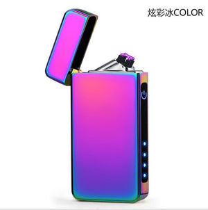 New Double Plasma Arc Lighter Windproof Electronic USB Recharge  Cigarette Smoking Electric Lighter - coolelectronicstore.com