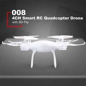 HOT 008 Smart 4CH RC Dron Aircraft UAV with Altitude Hold One Key Take-off Headless Mode 3D Flips Quadcopter for Children Gift - coolelectronicstore.com