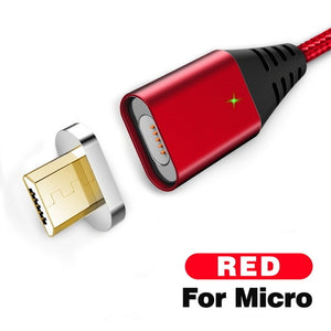 2.4A Quick Charger 3.0 Magnetic Cable For iPhone XS XR X 7 6 Fast Micro USB Type C Magnet Type-C Phone Cable For Samsung - coolelectronicstore.com