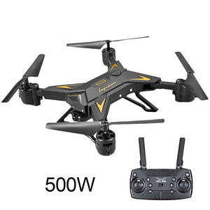 WIFI Altitude Hold Drone Foldable Airplane Led Transmission Four-Axis Aerial View Remote Control - coolelectronicstore.com
