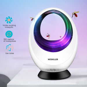 Electronic USB Mosquito Killer Lamp Strong Fan Suction Indoor Mosquito Killer Fly Trap LED Light Lamp Insect Repeller Zapper - coolelectronicstore.com
