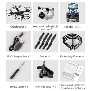 S29 RC Drone 2.4G FPV RC Quadcopter Drone with 1080P Camera Altitude Hold Headless Mode 3D-Flip 20mins Long Flight - coolelectronicstore.com