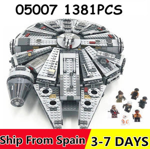 Lepin 05007 1381pcs Building Blocks Force Awakens Star Series Wars Set Millenns - coolelectronicstore.com