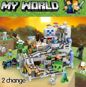 New My World Model Building Blocks Compatible Legoinglys Minecraft the Mountain - coolelectronicstore.com